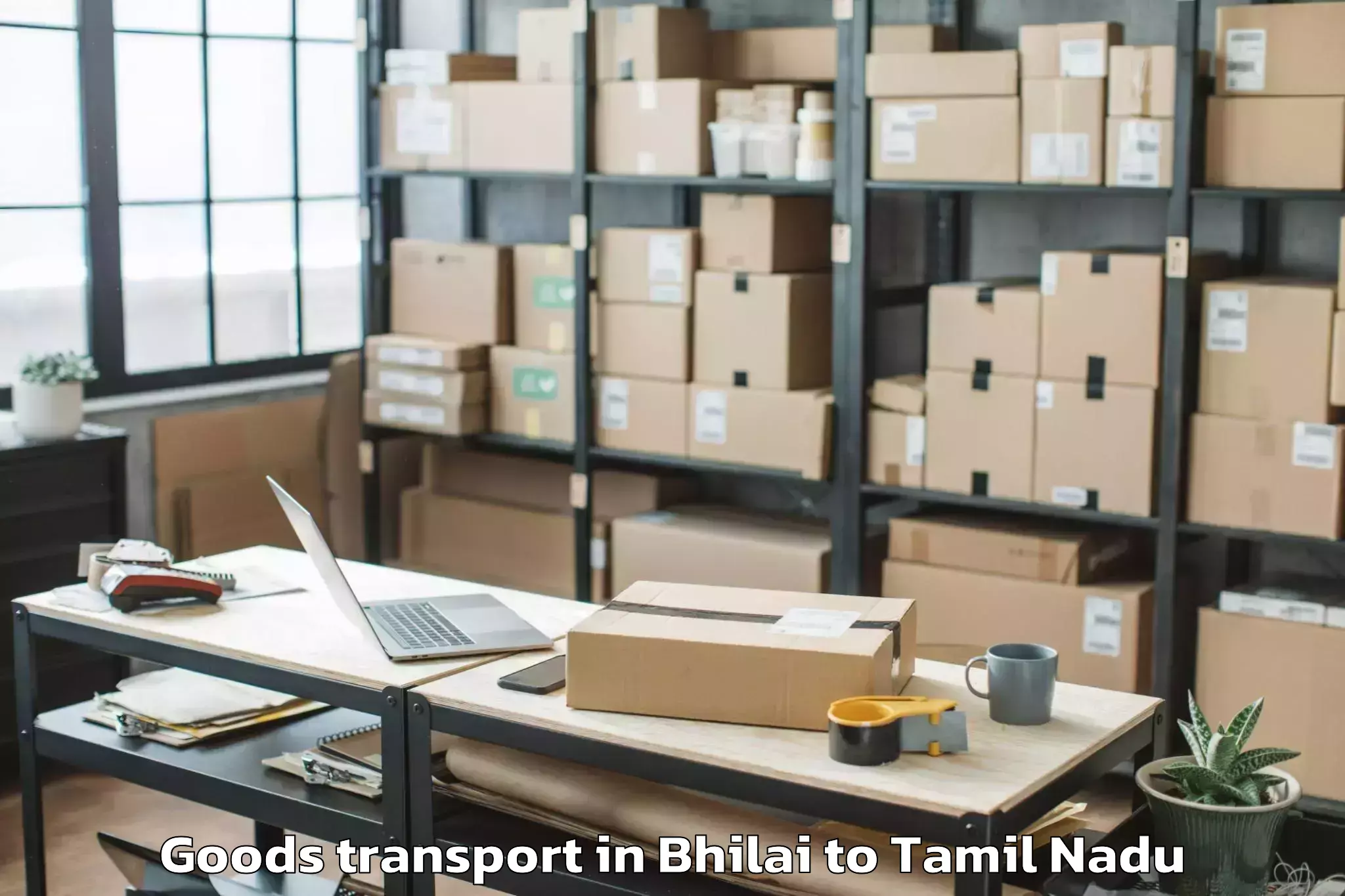 Affordable Bhilai to Thiruvaiyaru Goods Transport